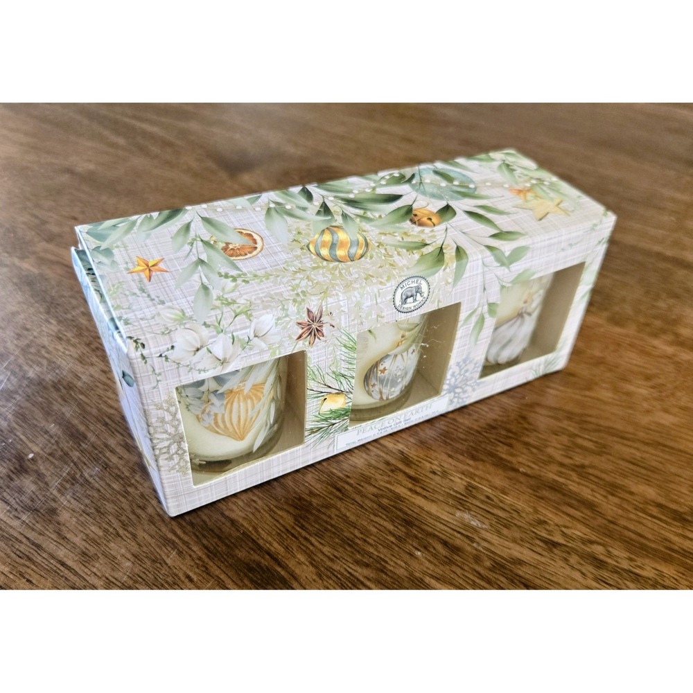 Michel Design Works Peace On Earth Votive Candle Gift Set - Scent: Cozy Cypress